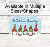 
              Gnome for the Holidays - Winter Gnome - Christmas Wreath Signs - Christmas Gnomes - Gnomes Signs - Christmas Sweaters
            