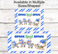 
              Gnome for the Holidays - Gnome Sweet Gnome - Reindeer Gnome - Christmas Wreath Signs - Christmas Gnomes - Gnomes Signs - Christmas Signs
            