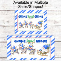Gnome for the Holidays - Gnome Sweet Gnome - Reindeer Gnome - Christmas Wreath Signs - Christmas Gnomes - Gnomes Signs - Christmas Signs