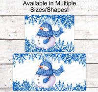 
              Snowman Sign - Snowman Welcome Sign - Welcome Wreath Sign - Snowflakes Sign - Winter Welcome Sign - Welcome Wreath Signs
            