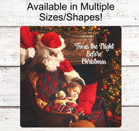 
              Christmas Wreath Signs - Merry Christmas Signs - Twas the Night Before Christmas - Santa Claus Sign - Santa Sign - Christmas Tree Sign
            