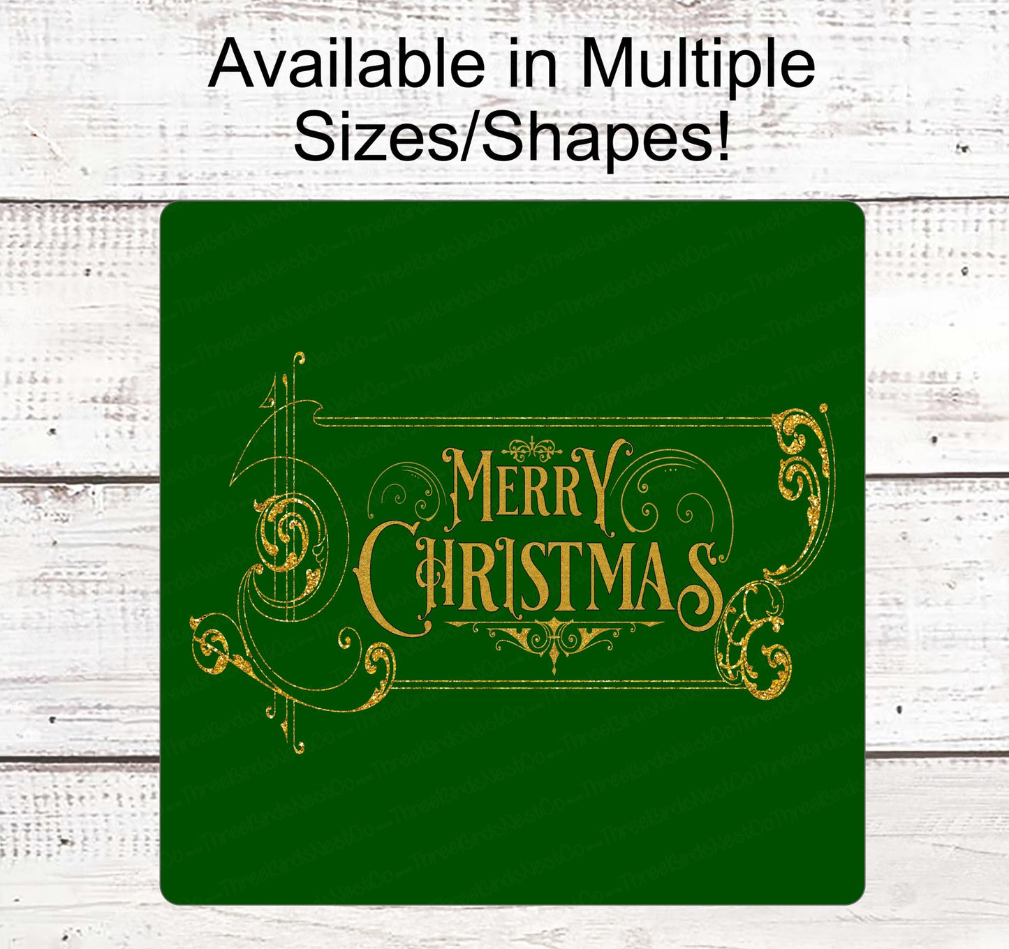 Christmas Wreath Signs - Vintage Merry Christmas - Vintage Christmas - Vintage Wreath Sign - Merry Christmas Sign- Your Choice of Colors!