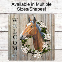 Farm Life Sign - Horse Sign - Horse Welcome Sign - Horse Wreath Signs - Farmhouse Wreath Sign - Farm Wreaths Signs