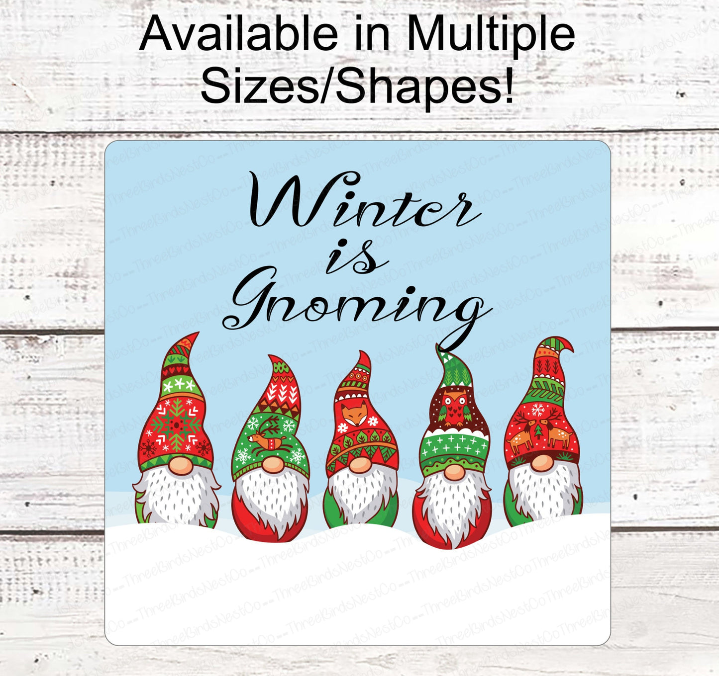 Gnome for the Holidays - Winter Gnome - Christmas Wreath Signs - Christmas Gnomes - Gnomes Signs - Christmas Sweaters