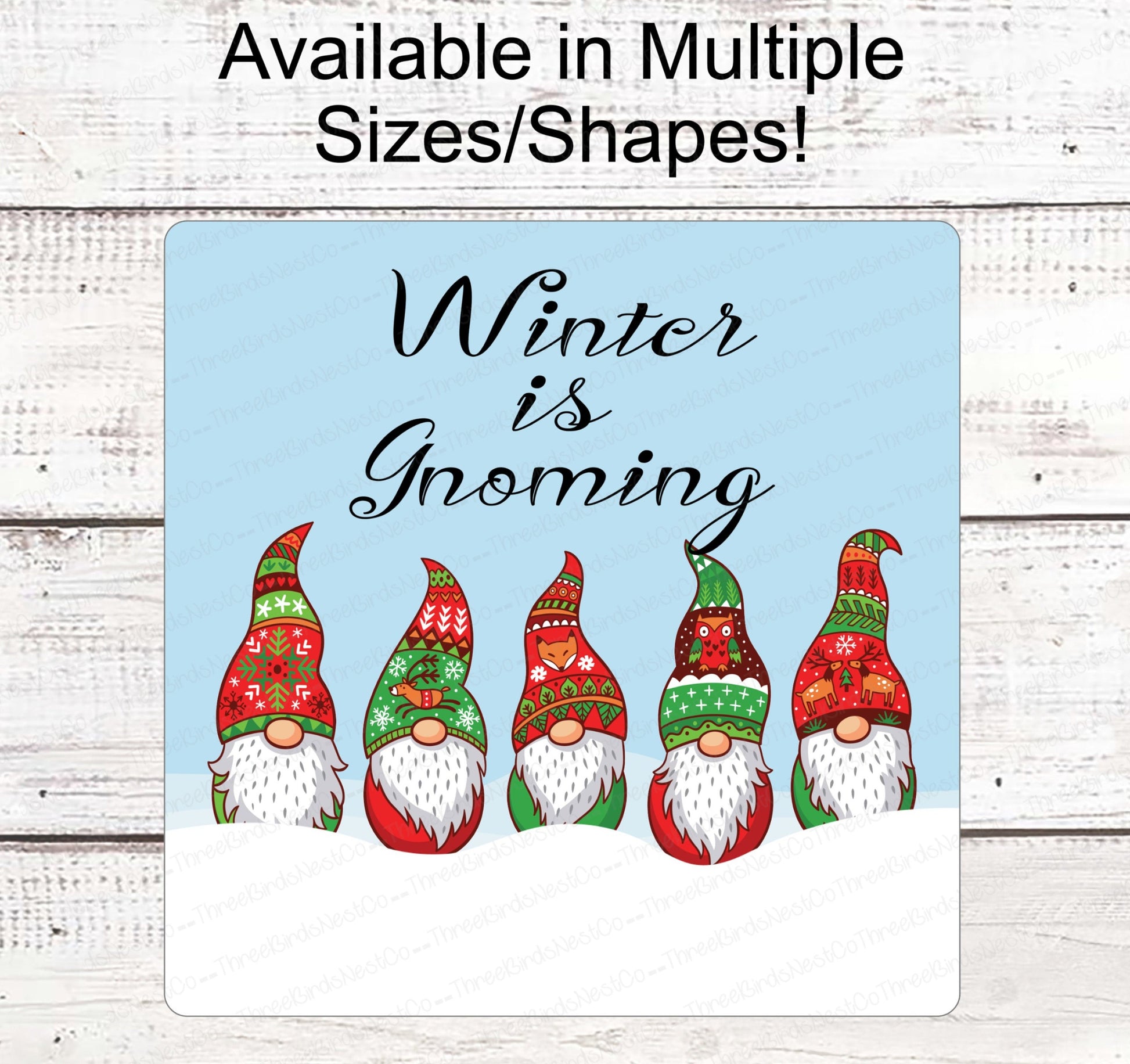 Gnome for the Holidays - Winter Gnome - Christmas Wreath Signs - Christmas Gnomes - Gnomes Signs - Christmas Sweaters