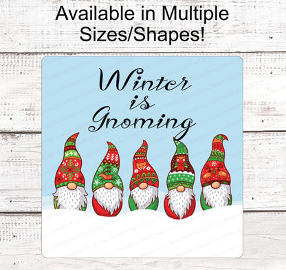Gnome for the Holidays - Winter Gnome - Christmas Wreath Signs - Christmas Gnomes - Gnomes Signs - Christmas Sweaters