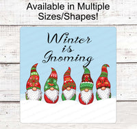 
              Gnome for the Holidays - Winter Gnome - Christmas Wreath Signs - Christmas Gnomes - Gnomes Signs - Christmas Sweaters
            