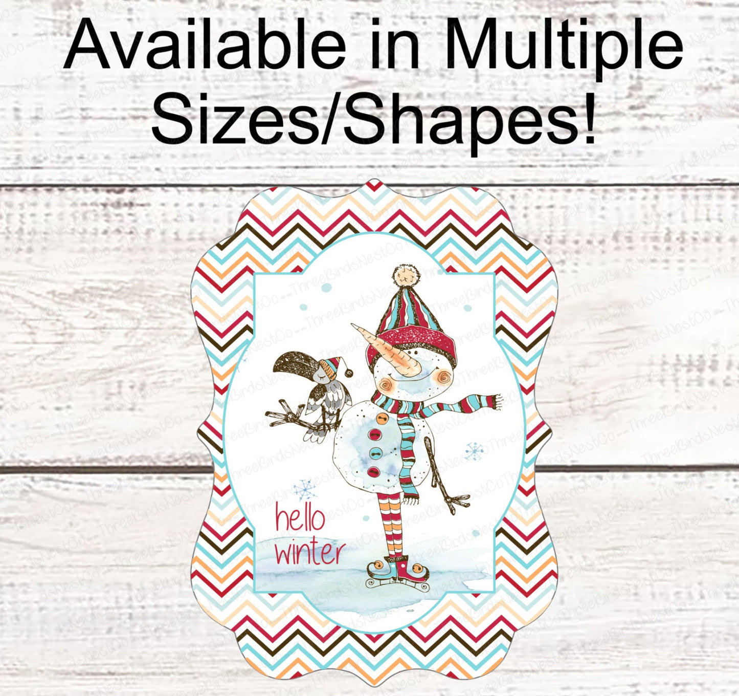 Snowman Sign - Snowman Welcome Sign - Welcome Wreath Sign - Hello Winter Sign - Winter Welcome Sign - Welcome Wreath Signs