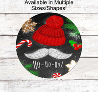 
              Christmas Wreath Signs - Christmas Home Sign - HoHoHo Sign - Santa Sign - Candy Cane Sign - Christmas Cookies Sign
            