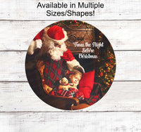 
              Christmas Wreath Signs - Merry Christmas Signs - Twas the Night Before Christmas - Santa Claus Sign - Santa Sign - Christmas Tree Sign
            