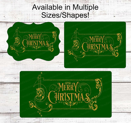 Christmas Wreath Signs - Vintage Merry Christmas - Vintage Christmas - Vintage Wreath Sign - Merry Christmas Sign- Your Choice of Colors!