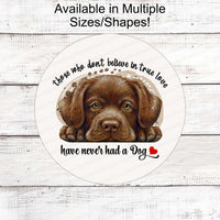 Dog Wreath Sign - Paw Print Sign - Dog Signs for Wreaths - Paw Print Wreath - Dog Lover Signs - Labrador Retriever