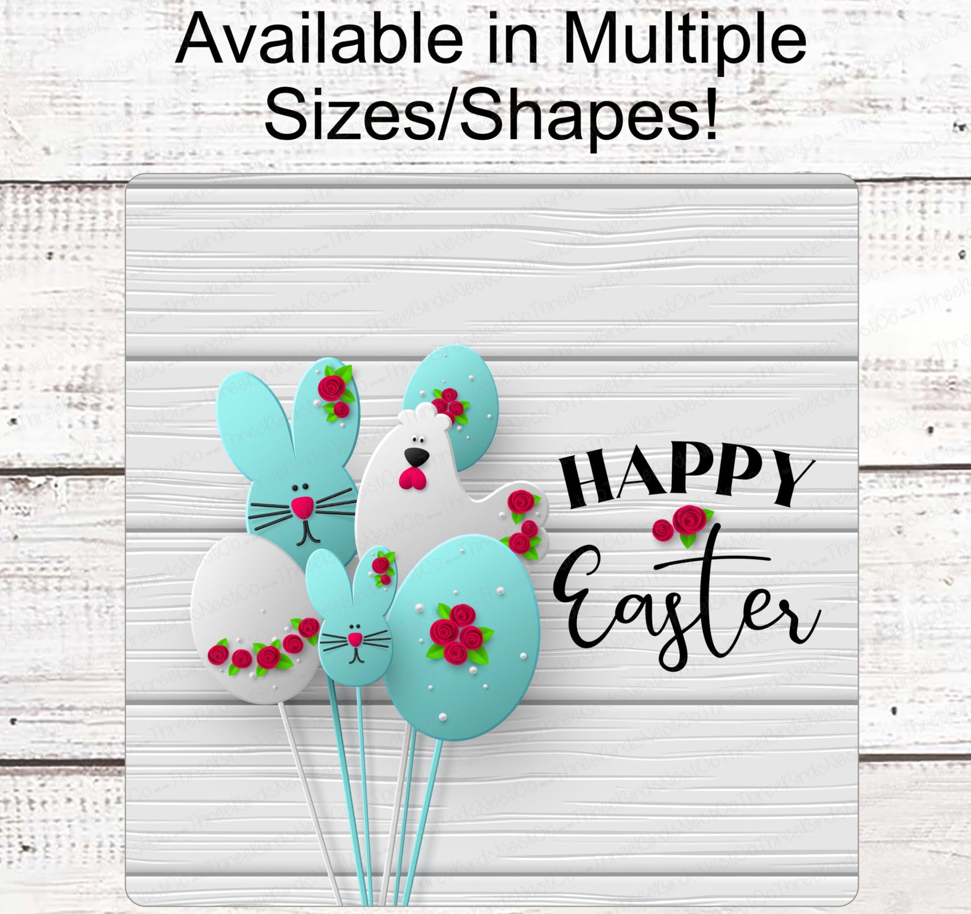 Easter Wreath Signs - Candy Sign - Easter Candy - Easter Bunny Sign - Chicken Sign - Easter Bunny Sign - Happy Easter Sign