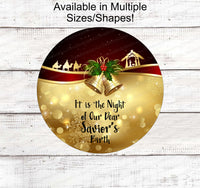 
              Christmas Wreath Signs - Santa Signs - Jesus Sign - Jesus is the Reason - Nativity Wreath Sign - Religious Sign - Christian Sign
            