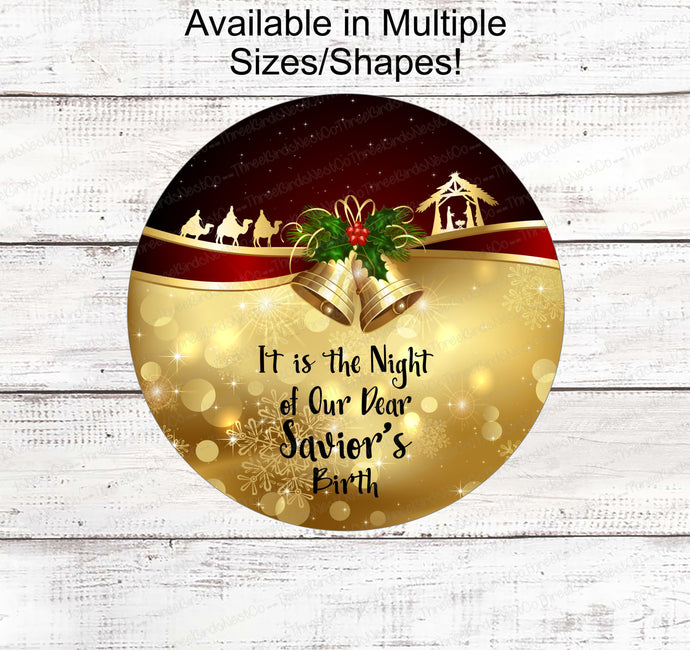 Christmas Wreath Signs - Santa Signs - Jesus Sign - Jesus is the Reason - Nativity Wreath Sign - Religious Sign - Christian Sign