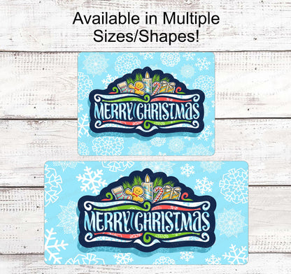 Christmas Wreath Sign - Gingerbread Man Sign - Winter Wreath Signs - Candy Cane Sign - Christmas Signs - Snowflakes Sign