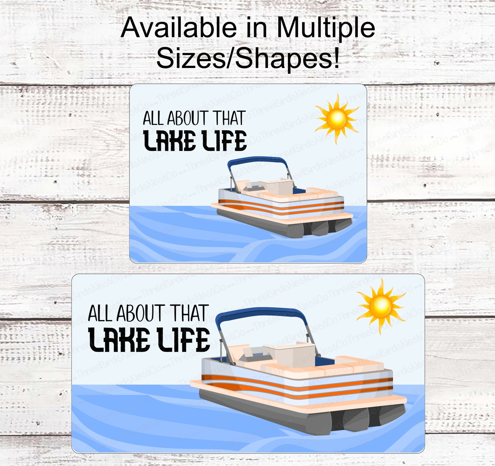 Pontoon Boat Sign - Lake Life Sign - Lake Signs - Welcome to the Lake Sign