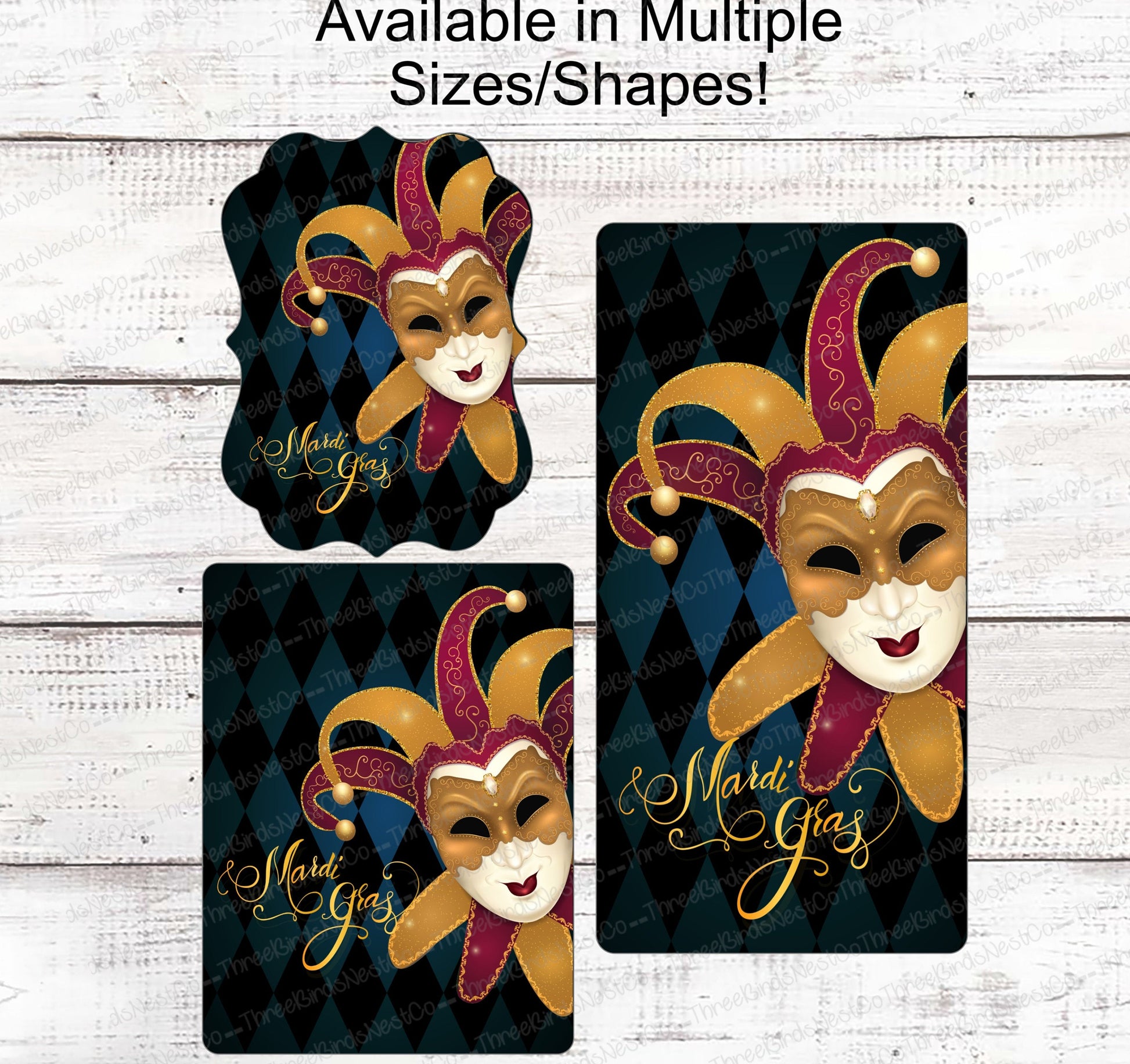 Mardi Gras Jester - Mardi Gras Wreath Sign - Mardi Gras Sign - Mardi Gras Mask Sign - Mardi Gras Decor