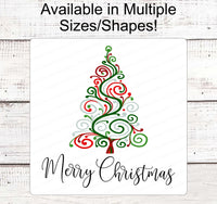 
              Merry Christmas Sign - Christmas Wreath Signs - Christmas Signs - Christmas Ornaments - Christmas Tree Sign
            