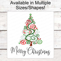 Merry Christmas Sign - Christmas Wreath Signs - Christmas Signs - Christmas Ornaments - Christmas Tree Sign