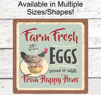 
              Vintage Farm Sign - Farm Fresh Eggs Sign - Farmers Market Sign - Farmhouse Wreath Sign - Farmers Market Stand - Farmers Market Wreath
            