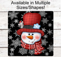 
              Snowman Sign - Snowman Welcome Sign - Welcome Wreath Sign - Snowflakes Sign - Winter Welcome Sign - Welcome Wreath Signs
            