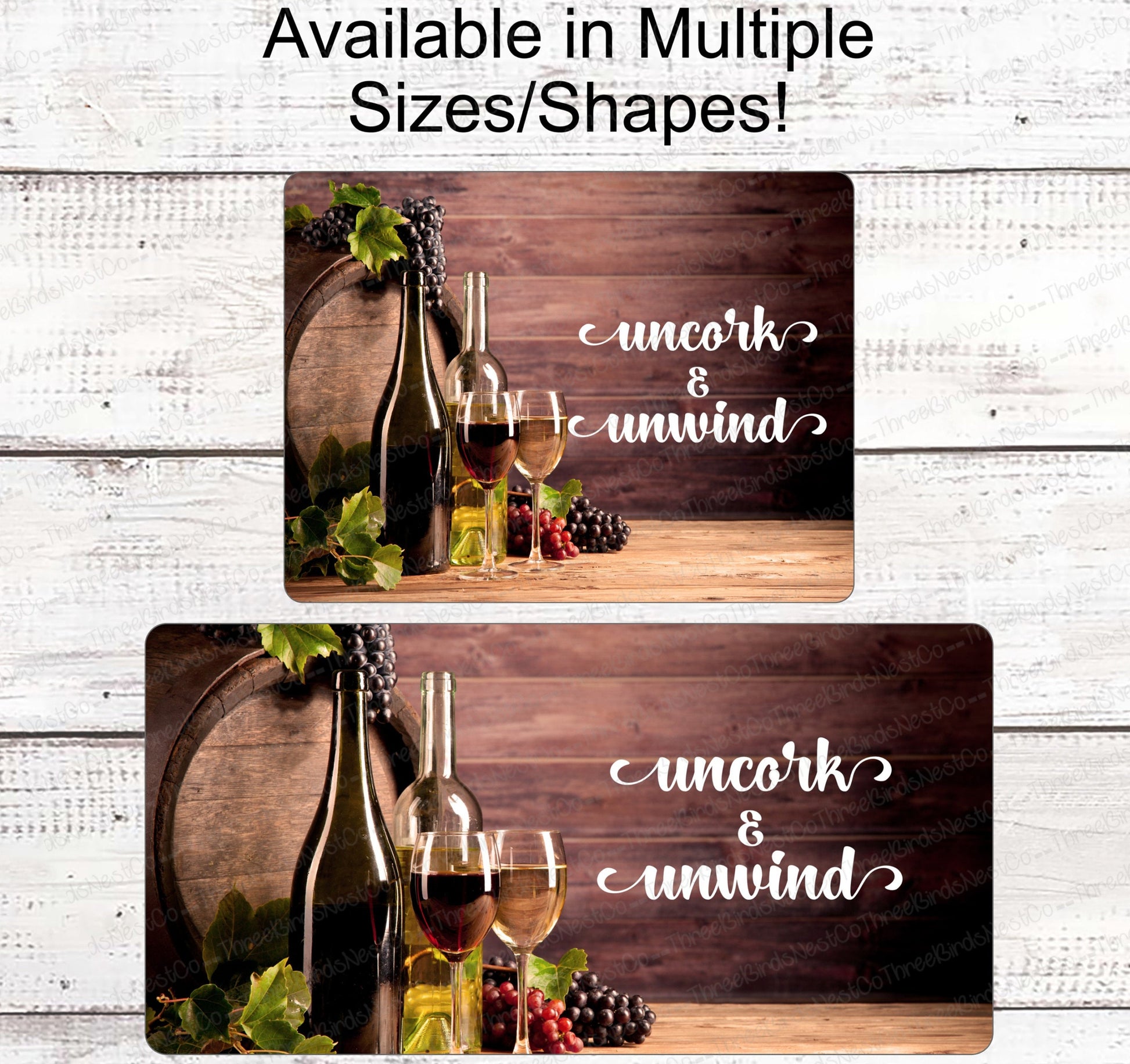 Uncork and Unwind Sign - Wine Sign - Wine Wreath - Wine and Cheese Sign - Wine Wreath Sign