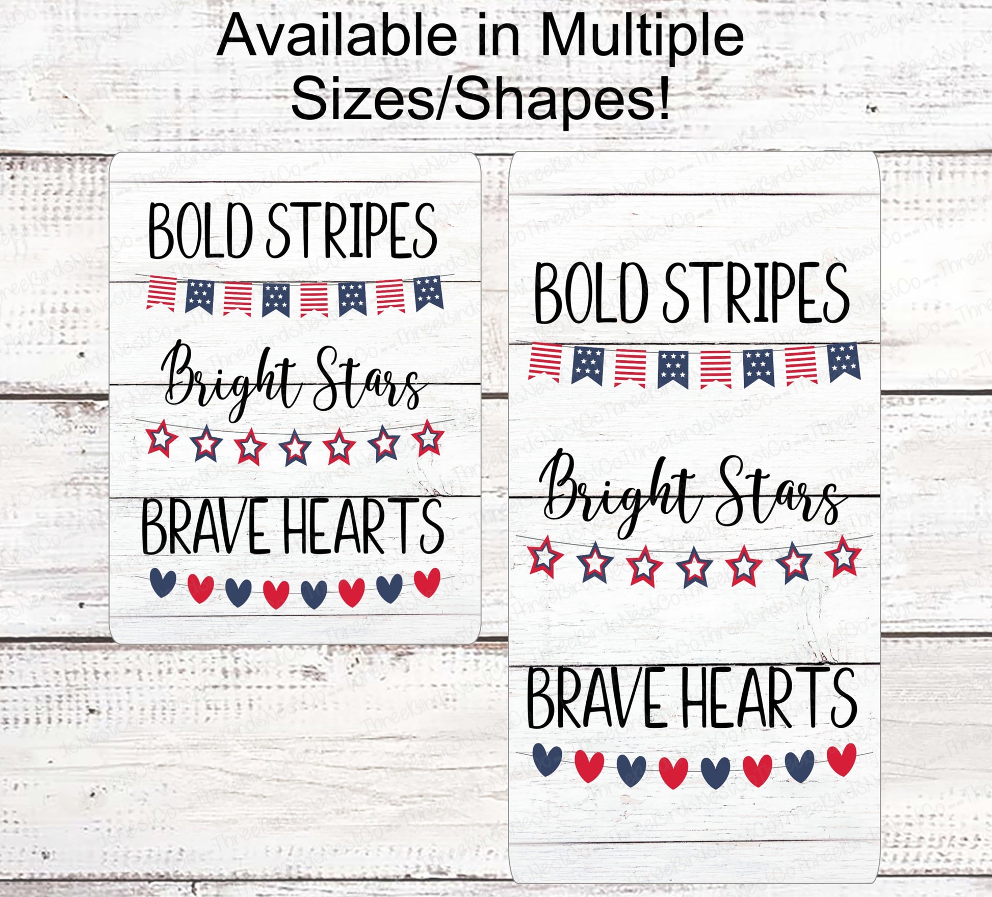 Patriotic Wreath Sign - Patriotic Sign - Fireworks Sign - Home of the Brave Sign - Patriotic Signs for Wreath - 4th of July Signs