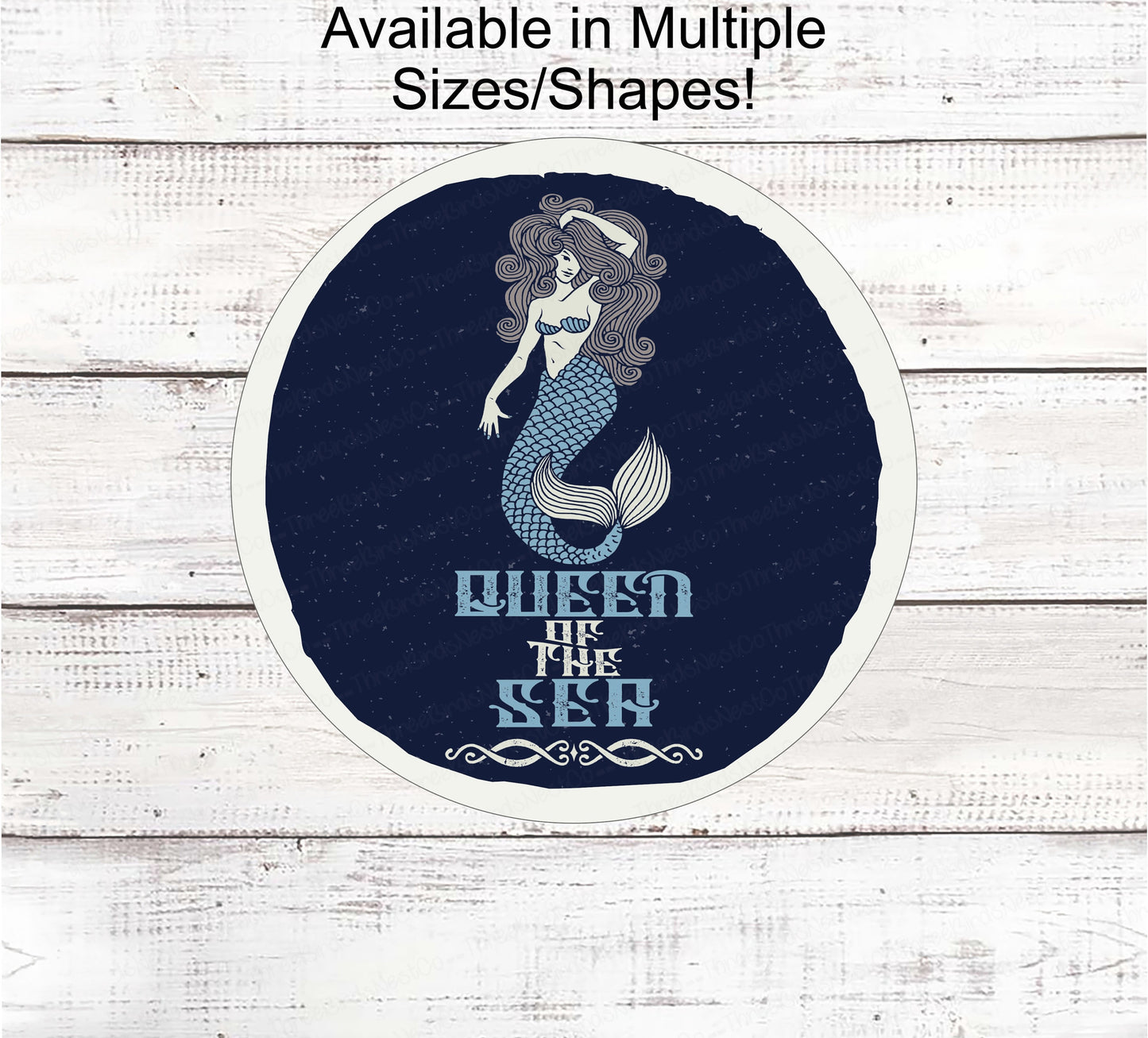 Vintage Beach Sign - Beach Wreath Sign - Mermaid Welcome Sign - Mermaid Wreath - Mermaid Sign - Beach Sign - Beach Wreath - Mermaid Decor