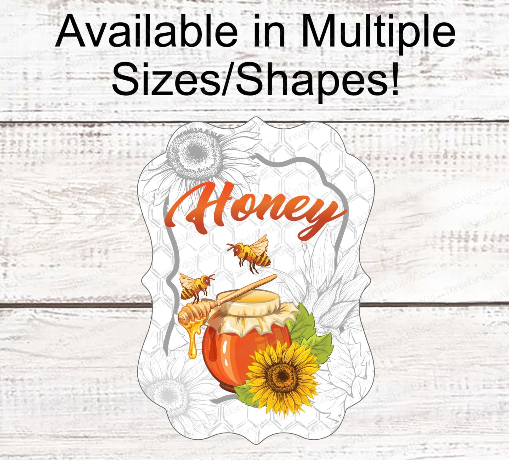 Honeybee Signs - Bee Wreath Signs - Bee Wreath - Honey Sign - Vintage Honey - Honeycomb Sign