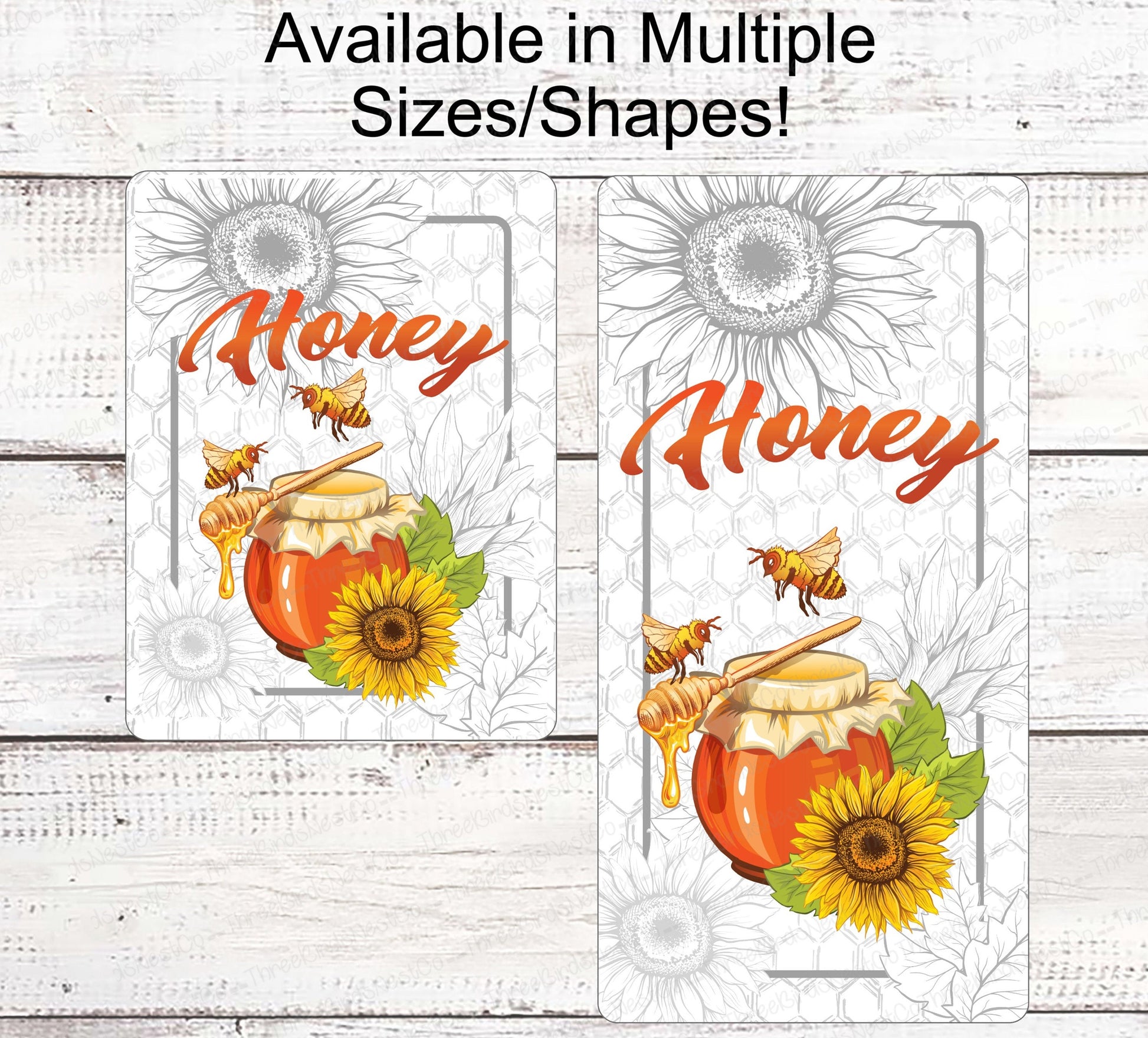 Honeybee Signs - Bee Wreath Signs - Bee Wreath - Honey Sign - Vintage Honey - Honeycomb Sign