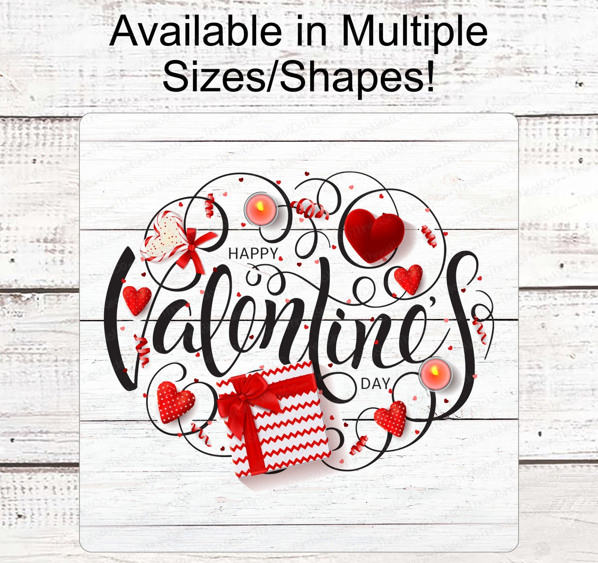 Valentines Day Sign - Valentines Wreath Sign - Valentines Candy - Lollypop Sign - Candy Sign - Happy Valentines Day - Heart Sign