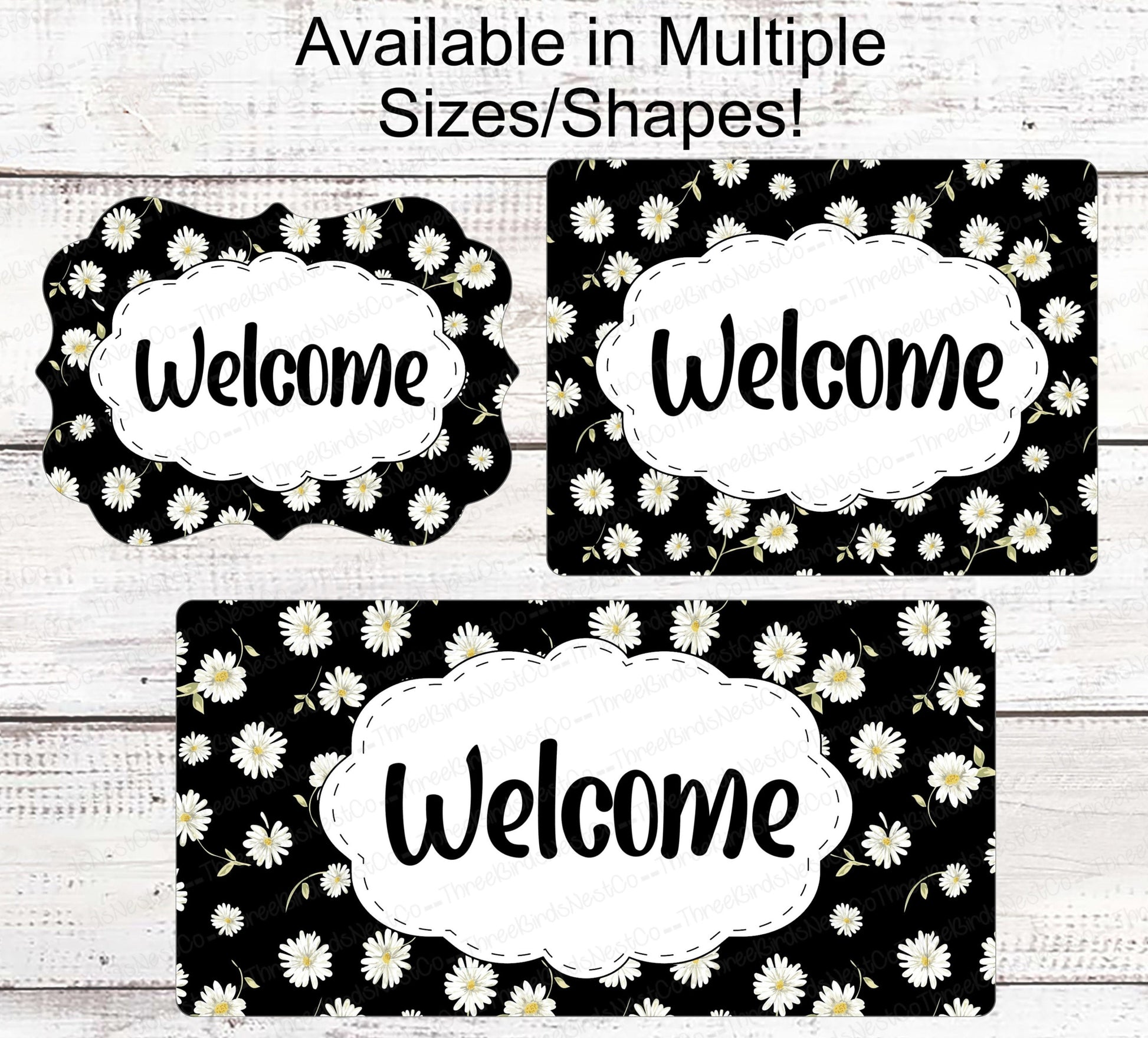 Home Wreath Sign - Daisy Sign - Daisy Wreath - Spring Wreath Signs - Summer Wreath Signs - Daisy Decor - Daisy Door Hanger