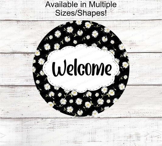Home Wreath Sign - Daisy Sign - Daisy Wreath - Spring Wreath Signs - Summer Wreath Signs - Daisy Decor - Daisy Door Hanger