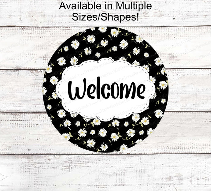 Home Wreath Sign - Daisy Sign - Daisy Wreath - Spring Wreath Signs - Summer Wreath Signs - Daisy Decor - Daisy Door Hanger