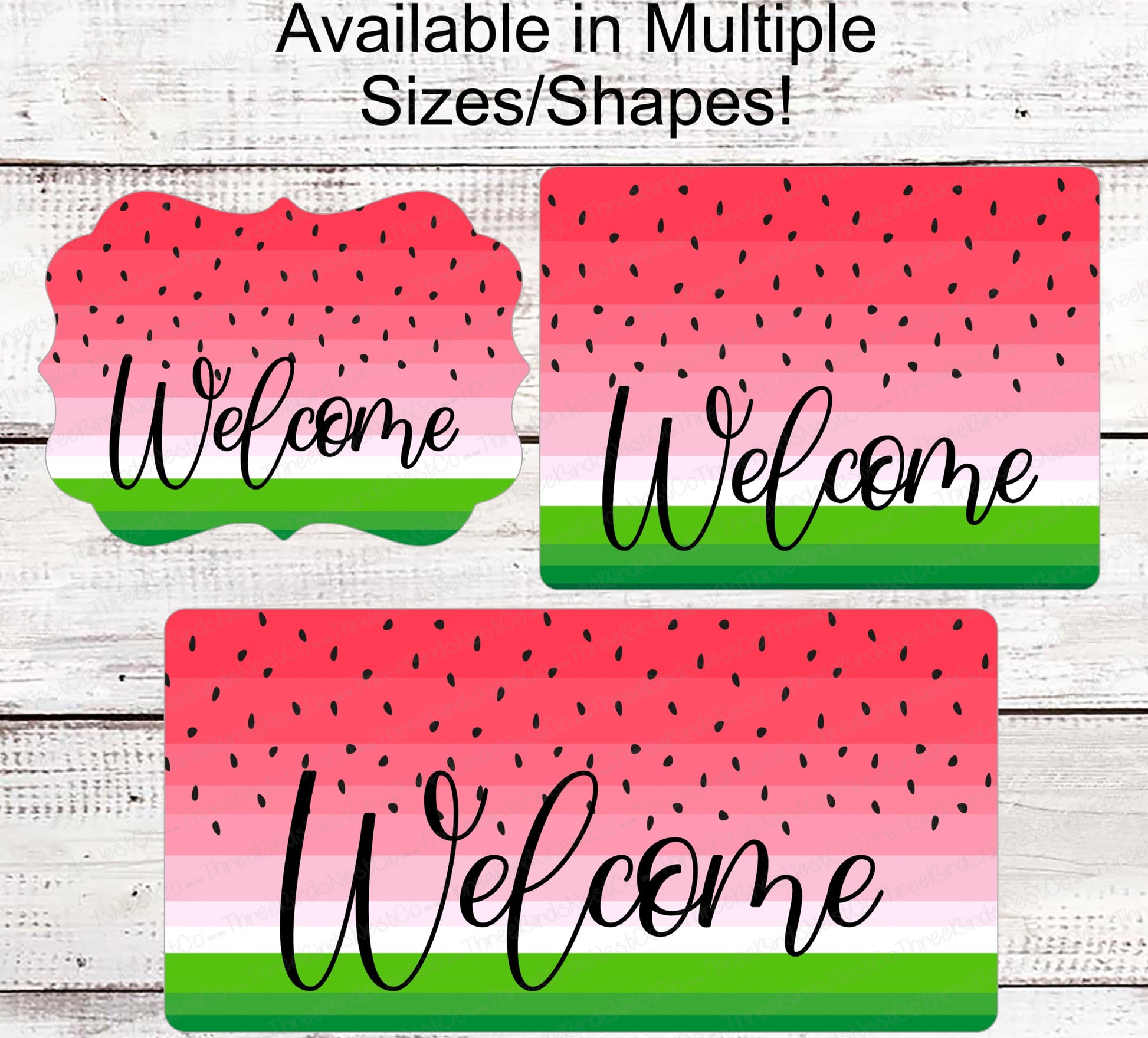 Watermelon Wreath Sign - Picnic Sign - Watermelon Sign - Welcome Wreath Sign - Summer Wreath Sign - Sweet Summertime - Watermelon Welcome