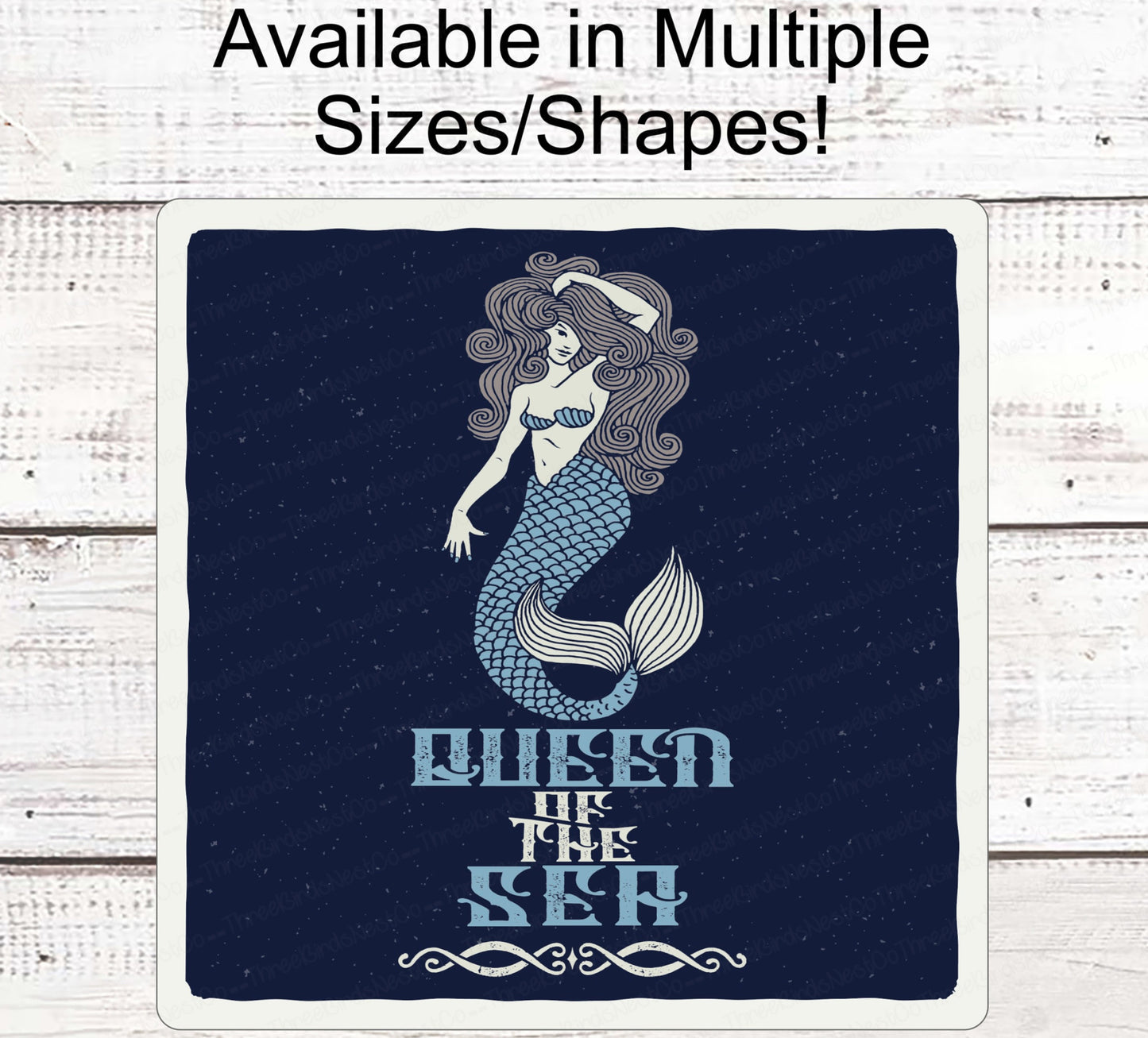 Vintage Beach Sign - Beach Wreath Sign - Mermaid Welcome Sign - Mermaid Wreath - Mermaid Sign - Beach Sign - Beach Wreath - Mermaid Decor