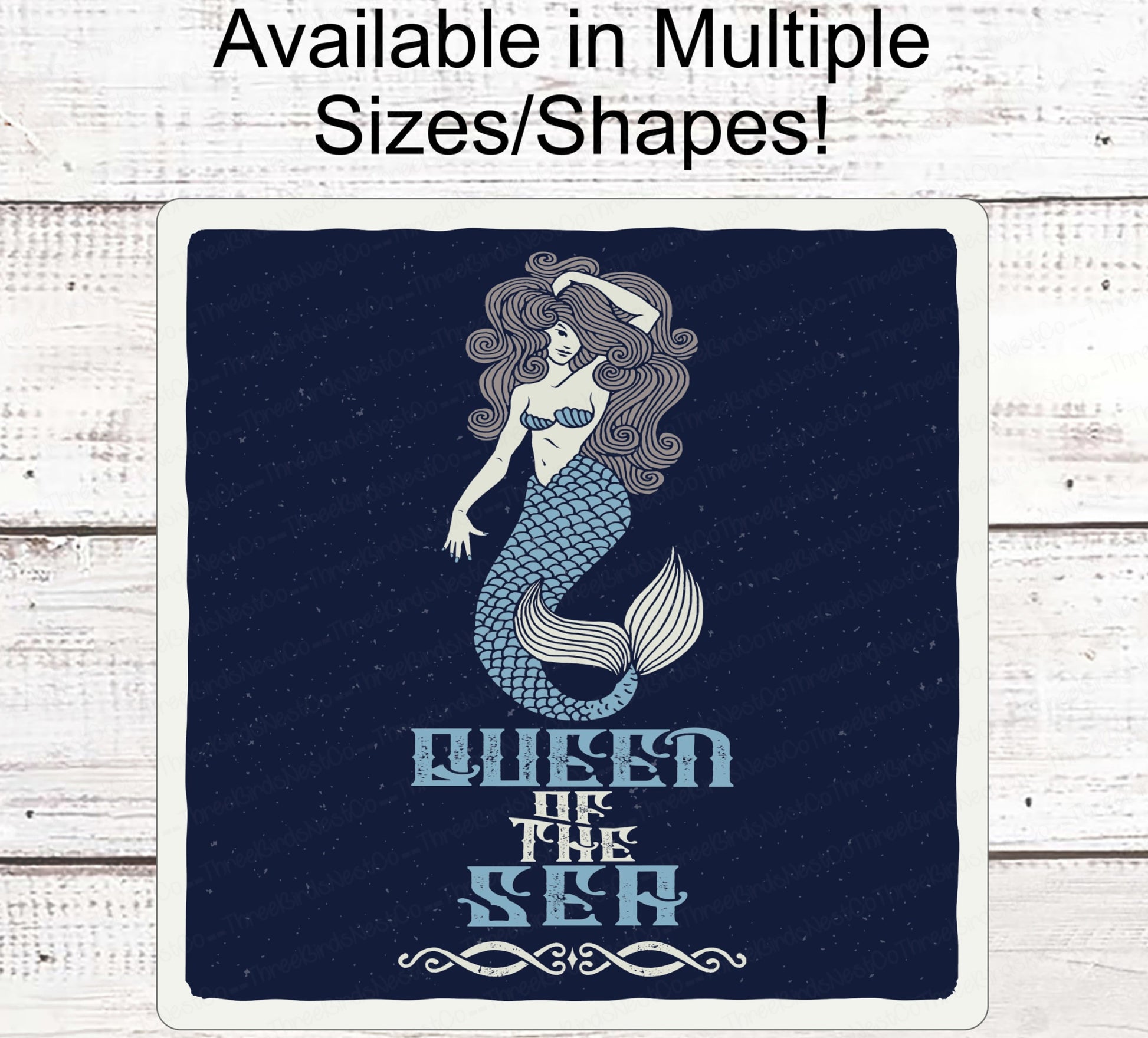 Vintage Beach Sign - Beach Wreath Sign - Mermaid Welcome Sign - Mermaid Wreath - Mermaid Sign - Beach Sign - Beach Wreath - Mermaid Decor