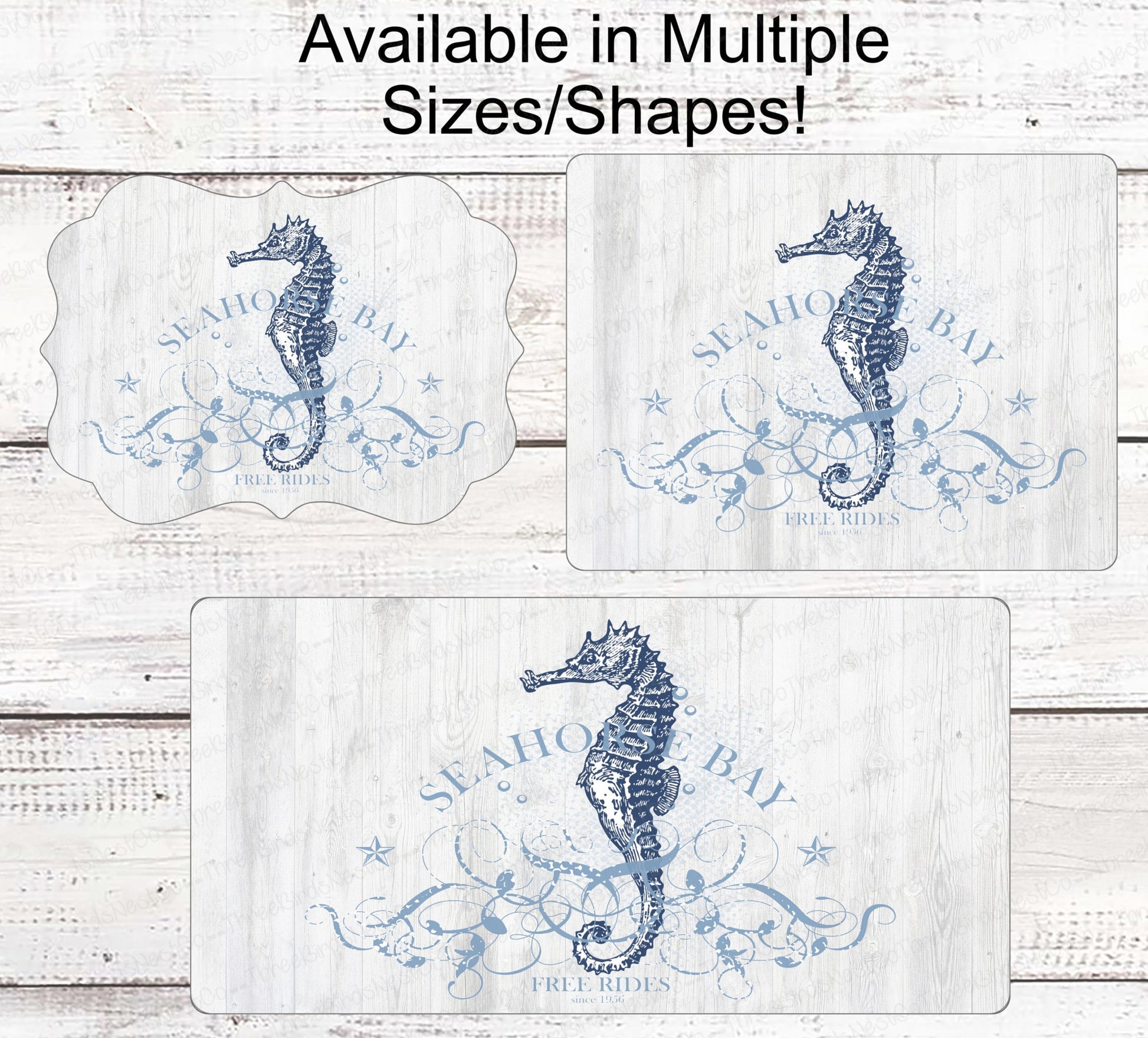 Vintage Beach Sign - Beach Wreath Sign - Seahorse Welcome Sign - Seahorse Sign - Beach Sign - Beach Wreath
