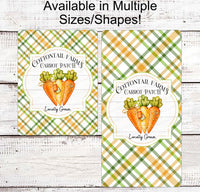 
              Easter Wreath Signs - Easter Sign - Bunny Sign - Easter Wreath - Carrot Patch - Easter Carrot - Cottontail Sign
            