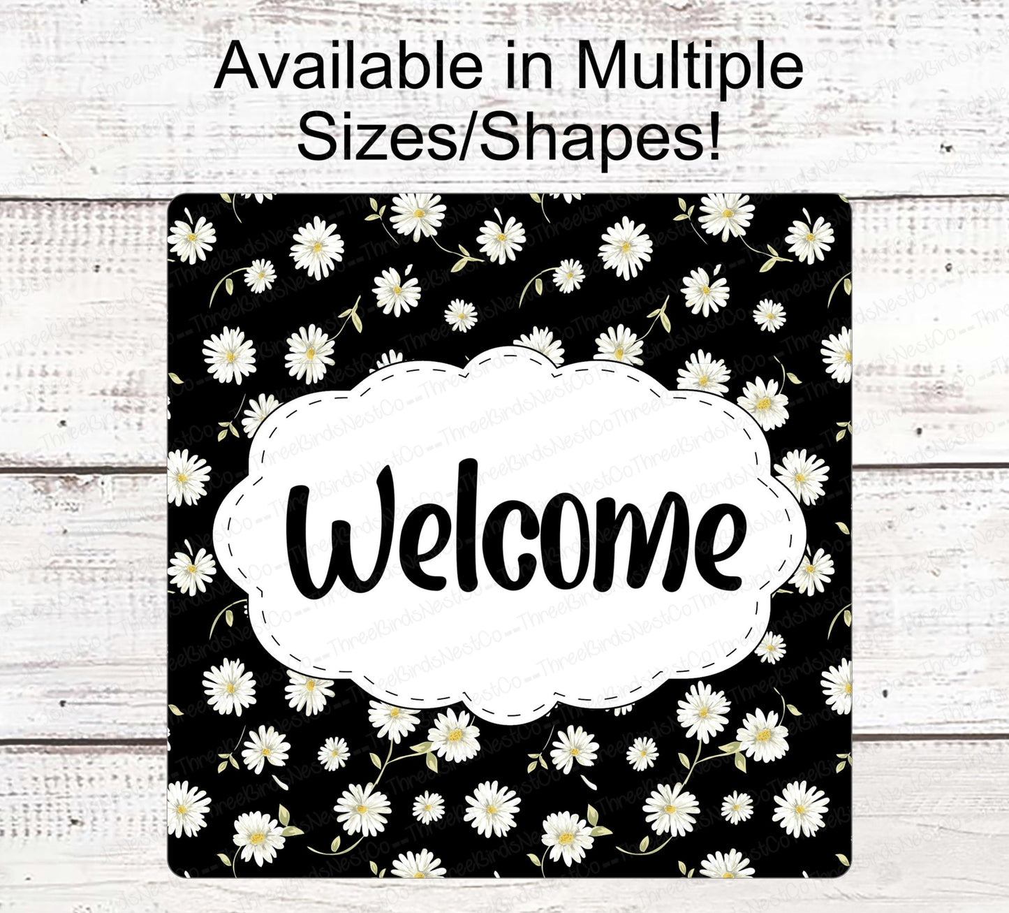 Home Wreath Sign - Daisy Sign - Daisy Wreath - Spring Wreath Signs - Summer Wreath Signs - Daisy Decor - Daisy Door Hanger