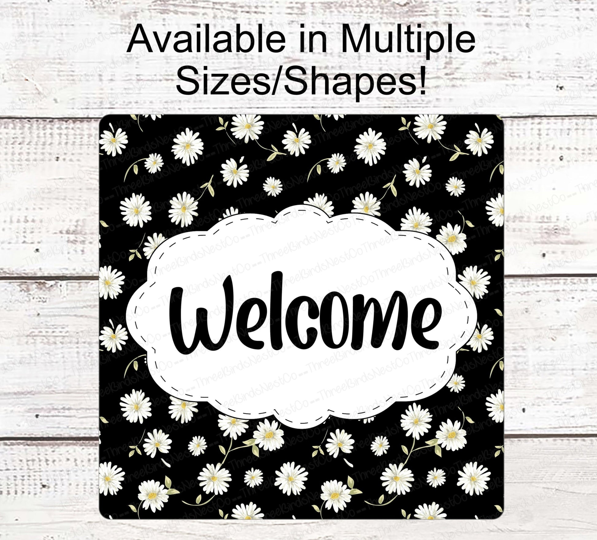 Home Wreath Sign - Daisy Sign - Daisy Wreath - Spring Wreath Signs - Summer Wreath Signs - Daisy Decor - Daisy Door Hanger