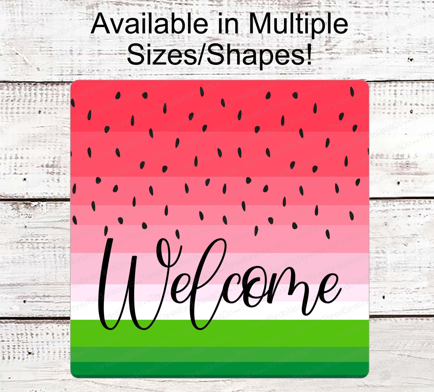 Watermelon Wreath Sign - Picnic Sign - Watermelon Sign - Welcome Wreath Sign - Summer Wreath Sign - Sweet Summertime - Watermelon Welcome