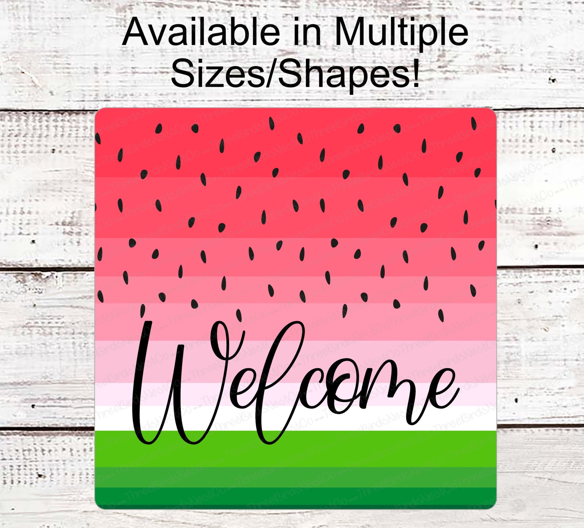 Watermelon Wreath Sign - Picnic Sign - Watermelon Sign - Welcome Wreath Sign - Summer Wreath Sign - Sweet Summertime - Watermelon Welcome