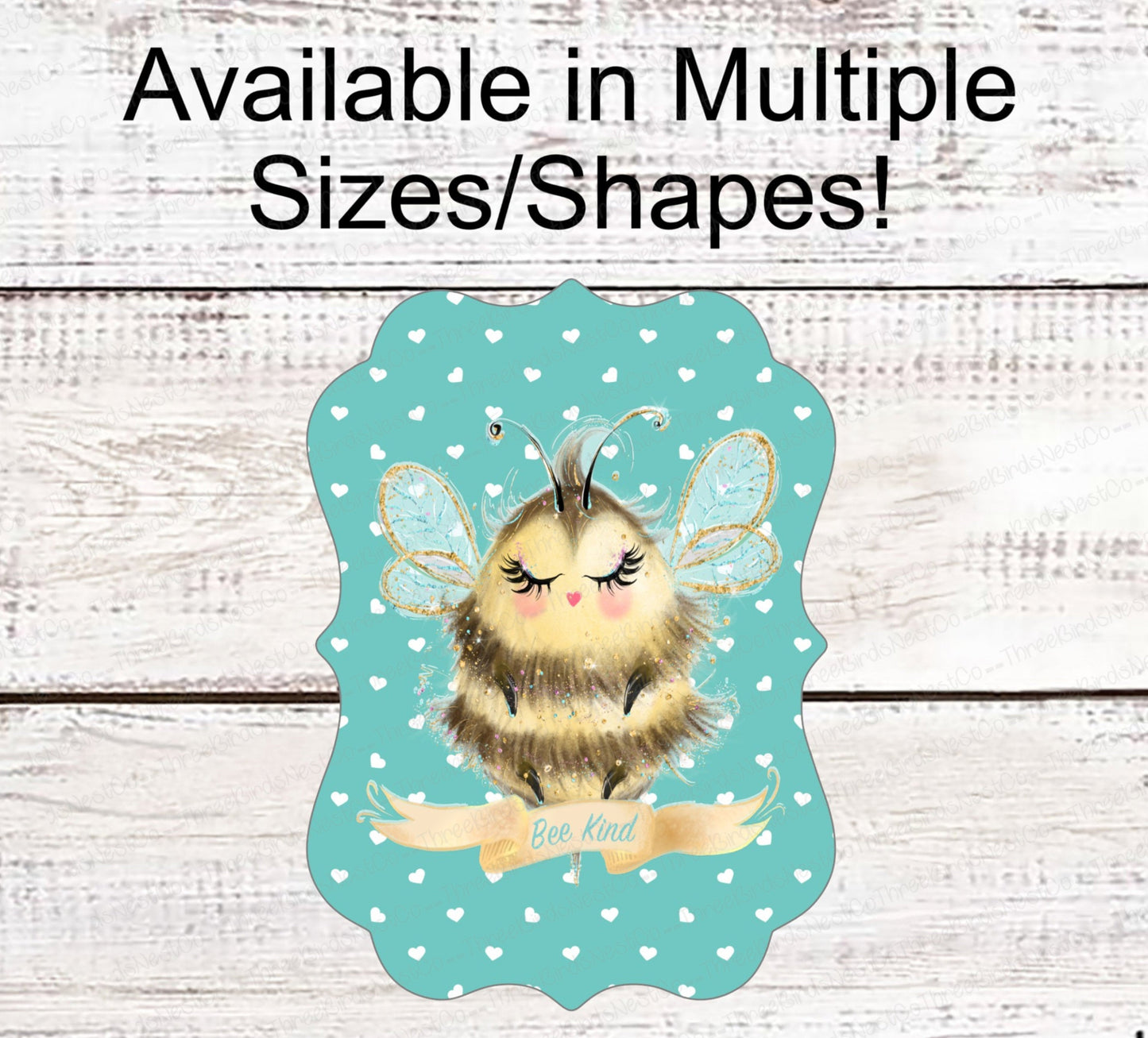 Bee Kind - Home Wreath Sign - Bee Wreath Signs - Bee Wreath - Spring Wreath Signs - Summer Wreath Signs - Bumble Bee Wreath Signs