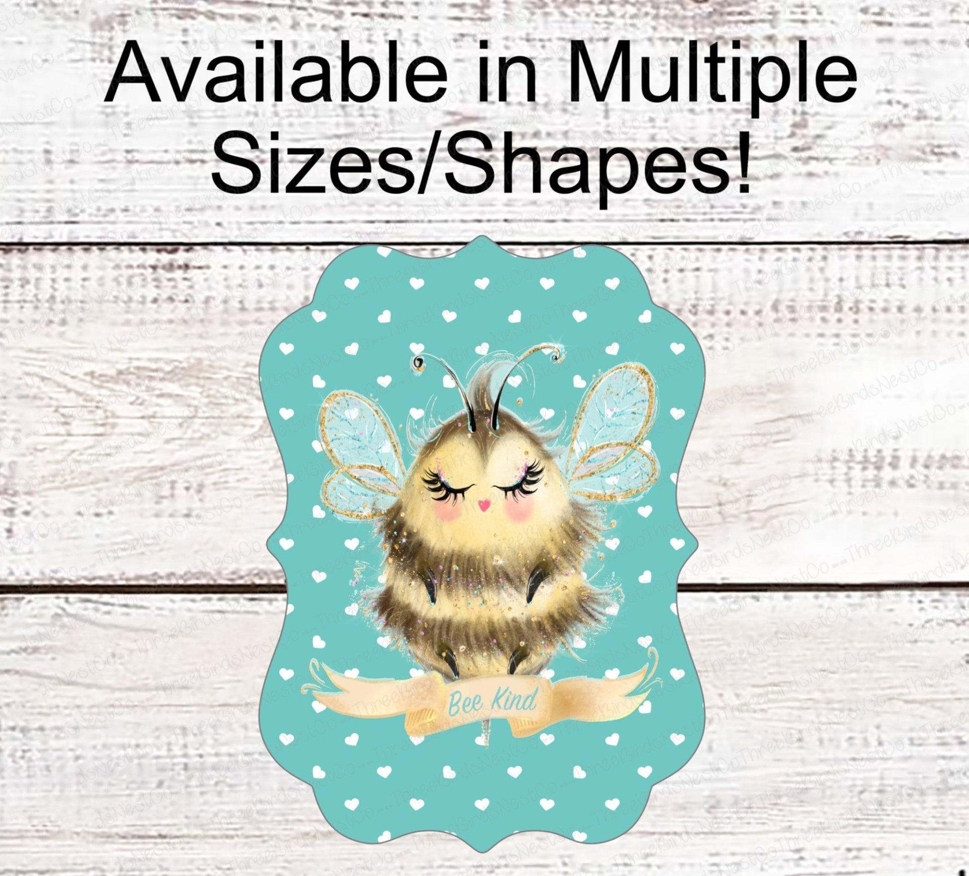 Bee Kind - Home Wreath Sign - Bee Wreath Signs - Bee Wreath - Spring Wreath Signs - Summer Wreath Signs - Bumble Bee Wreath Signs