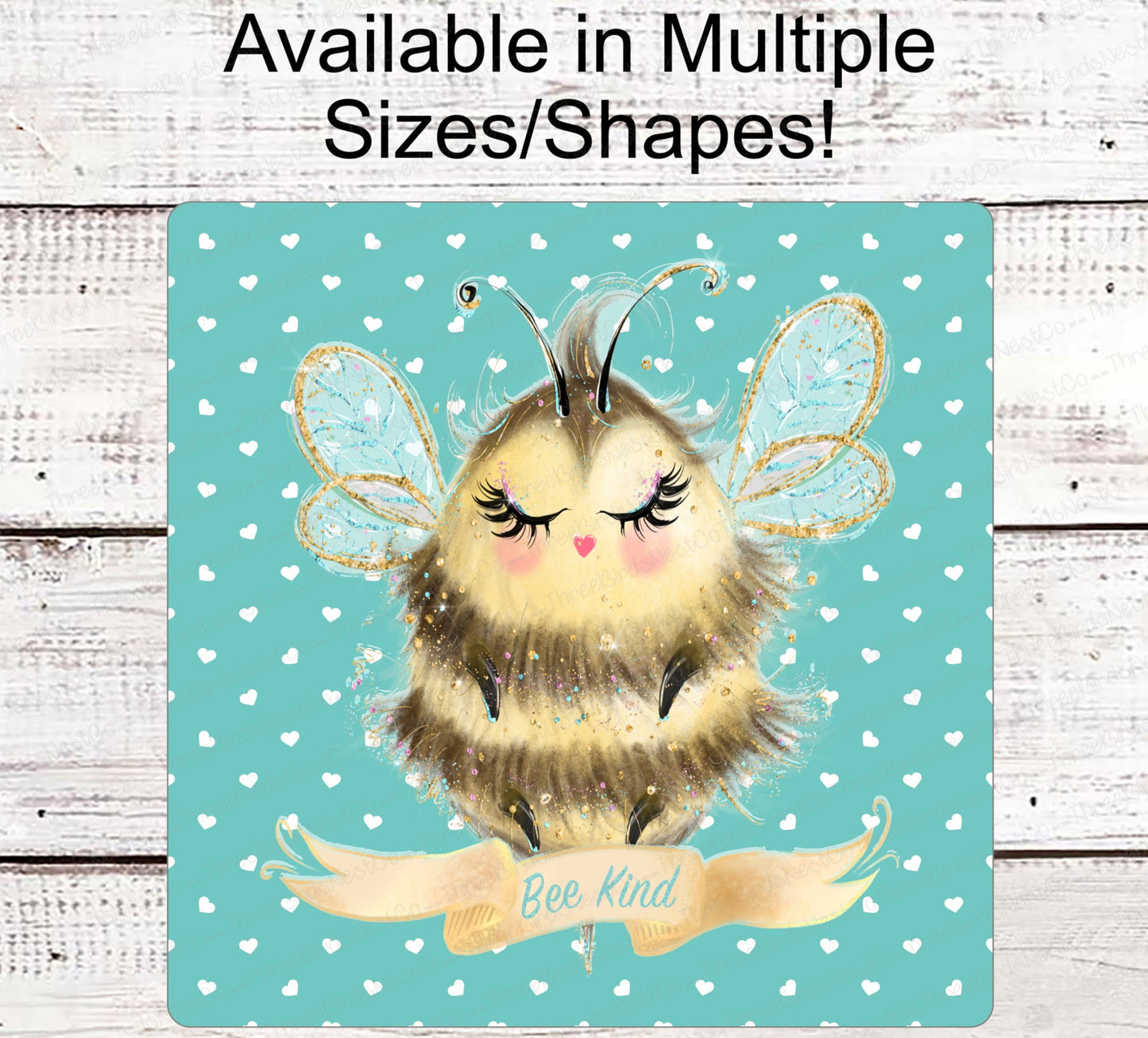 Bee Kind - Home Wreath Sign - Bee Wreath Signs - Bee Wreath - Spring Wreath Signs - Summer Wreath Signs - Bumble Bee Wreath Signs