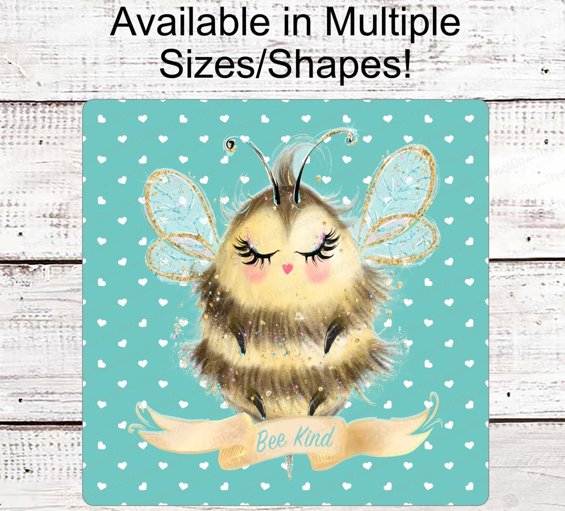 Bee Kind - Home Wreath Sign - Bee Wreath Signs - Bee Wreath - Spring Wreath Signs - Summer Wreath Signs - Bumble Bee Wreath Signs
