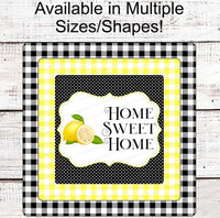 
              Lemon Sign - Home Sweet Home Sign - Welcome Wreath Sign - Farmhouse Sign - Farmers Market Wreath
            