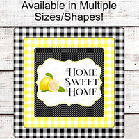 Lemon Sign - Home Sweet Home Sign - Welcome Wreath Sign - Farmhouse Sign - Farmers Market Wreath